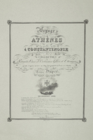 Voyage à Athènes et à Constantinople, ou collection de portraits, vues et costumes Grecs et Ottomans.