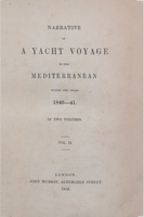 Narrative of a yacht voyage in the Mediterranean during the years 1840-41. 