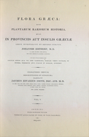  Flora Graeca : sive, plantarum rariorum historia, quas in provinciis aut insulis Graeciae.