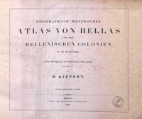 Topographisch-historischer atlas von Hellas und den Hellenischen Colonien : in 24 blattern