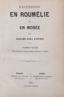 Excursions en Roumélie et en Morée